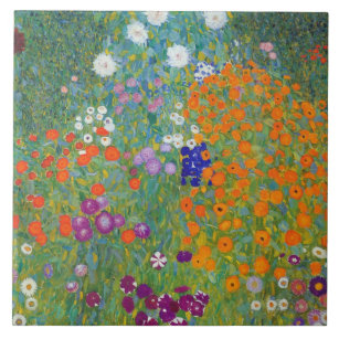 Blumengarten Gustav Klimt Kunst, Dichtung und Musi Fliese