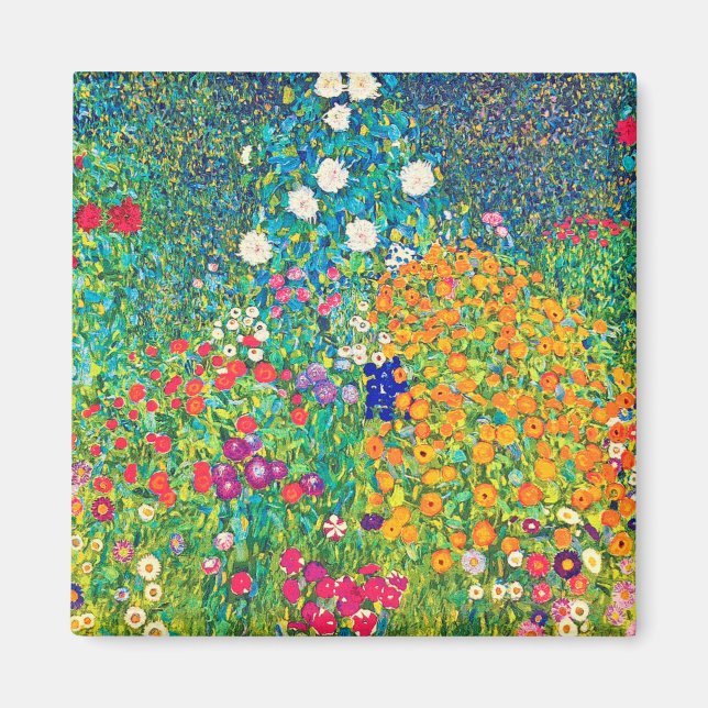 Blumengarten, Gustav Klimt Magnet (Vorne)