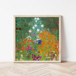 Blumengarten | Gustav Klimt Poster<br><div class="desc">Blumengarten (1905-1907) des österreichischen Künstlers Gustav Klimt. Originelle Kunstmalerei ist Öl auf Leinwand mit einer leuchtend abstrakten Landschaft von bunten Blume. Verwenden Sie die Entwurfstools, um einen benutzerdefinierten Text hinzuzufügen oder das Bild zu personalisieren.</div>