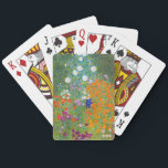 Blumengarten | Gustav Klimt Spielkarten<br><div class="desc">Der Blumengarten (1905-1907) des österreichischen Künstlers Gustav Klimt ist ein lebendiges Meisterwerk der frühen 20. Jahrhundertkunst. Diese üppige, impressionistische Szene birgt farbenprächtige Blüten in einem faszinierenden Naturschauspiel, das Klimts dekorativen Stil und Liebe für Blumenmotive widerspiegelt. Die reiche Textur und die aufwändigen Details machen das Gemälde zu einer zeitlosen Wahl für...</div>