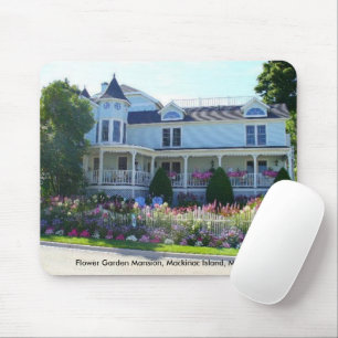 Blumengarten-Herrenhaus, Mackinac Island, Michigan Mousepad