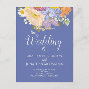 Blumengarten Hochzeit im Frühling Postkarte