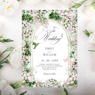 Blumengarten Hochzeitskunst Einladung
