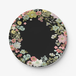 Blumengarten Hochzeitspapier-Teller Pappteller