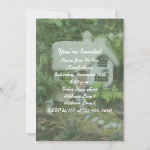 Blumengarten Hütte Malerei Party Einladung