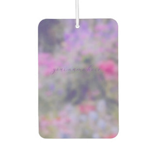 Blumengarten in voller Blüte rosa lila violett Autolufterfrischer