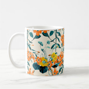 Blumengarten. Kleine Niedliche Florale und Zweigst Kaffeetasse