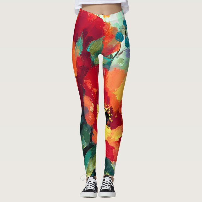 Blumengarten Leggings (Vorderseite)