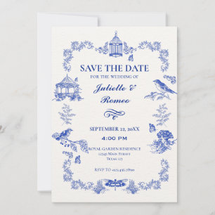 Blumengarten mit Tieren Save The Date
