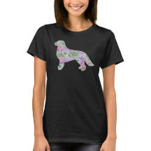 Blumengarten-Muster-golden retriever