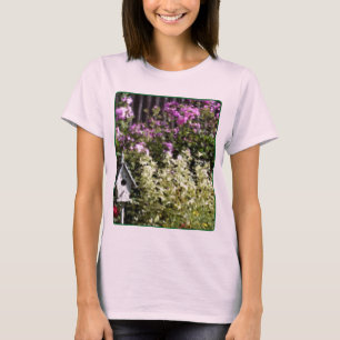 Blumengarten Pastellmalerei T-Shirt