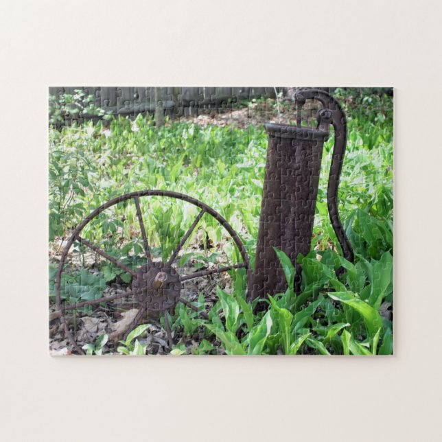 Blumengarten Rusty Wheel and Pump (Horizontal)