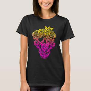 Blumengarten Schöne Tod Totenkopf Kompost T-Shirt