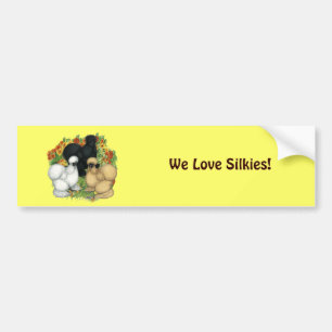 Blumengarten Silkies Autoaufkleber