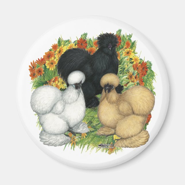 Blumengarten Silkies Magnet (Vorne)
