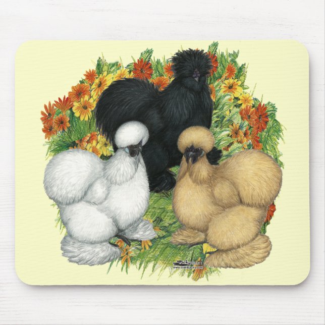 Blumengarten Silkies Mousepad (Vorne)