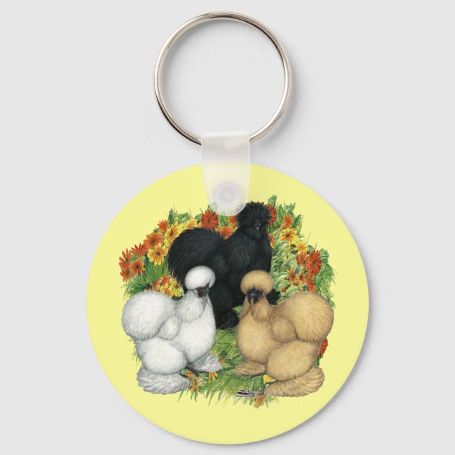 Blumengarten Silkies Schlüsselanhänger (Vorderseite)