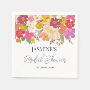Blumengarten Summer Brautparty Serviette