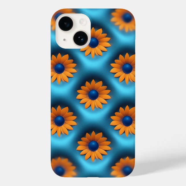 Blumengarten Telefongehäuse - Elegantes Design der Case-Mate iPhone 14 Hülle (Rückseite)