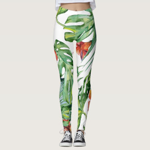 Blumengarten Tropisch Leggings
