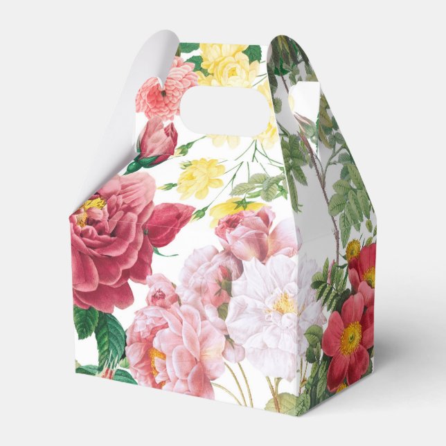 Blumengarten Vintager Frühlingsgarten Rose Geschenkschachtel (Vorderseite)