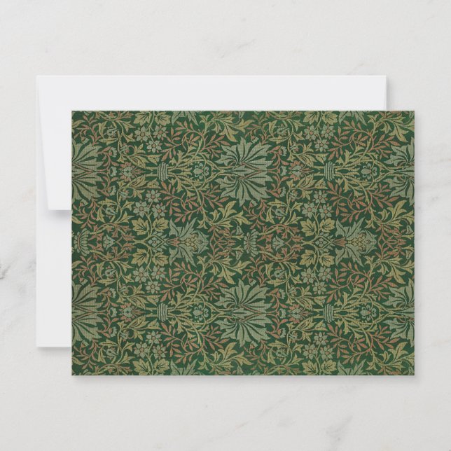 Blumengarten Vintages Ornament Illustration Karte (Vorderseite)