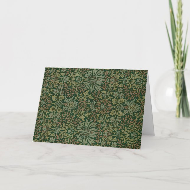 Blumengarten Vintages Ornament Illustration Karte (Vorderseite)