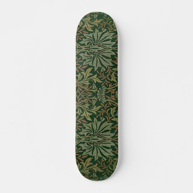 Blumengarten Vintages Ornament Illustration Skateboard (Vorne)