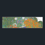 Blumengarten (von Gustav Klimt) Autoaufkleber<br><div class="desc">Dieses Design zeigt ein Gemälde des österreichischen Künstlers Gustav Klimt (1862-1918). Es ist eine Darstellung eines wunderschönen Blumengartens im typisch impressionistischen Stil Klimts. Die Blume sehen fast so aus, als wären sie überfüllt, und es ist unmöglich, sich von ihrer Schönheit nicht zu überwältigen. Die ursprüngliche Arbeit wurde 1907 abgeschlossen und...</div>