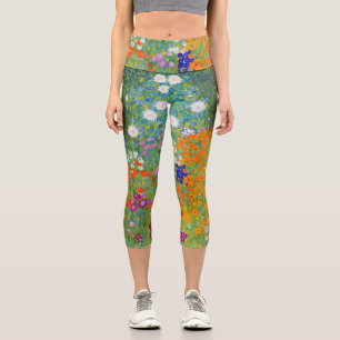 Blumengarten von Gustav Klimt Capri Leggings