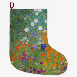 Blumengarten (von Gustav Klimt) Großer Weihnachtsstrumpf