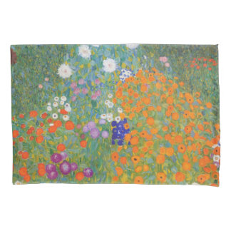 Blumengarten von Gustav Klimt Kissenbezug