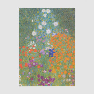 Blumengarten von Gustav Klimt Seidenpapier