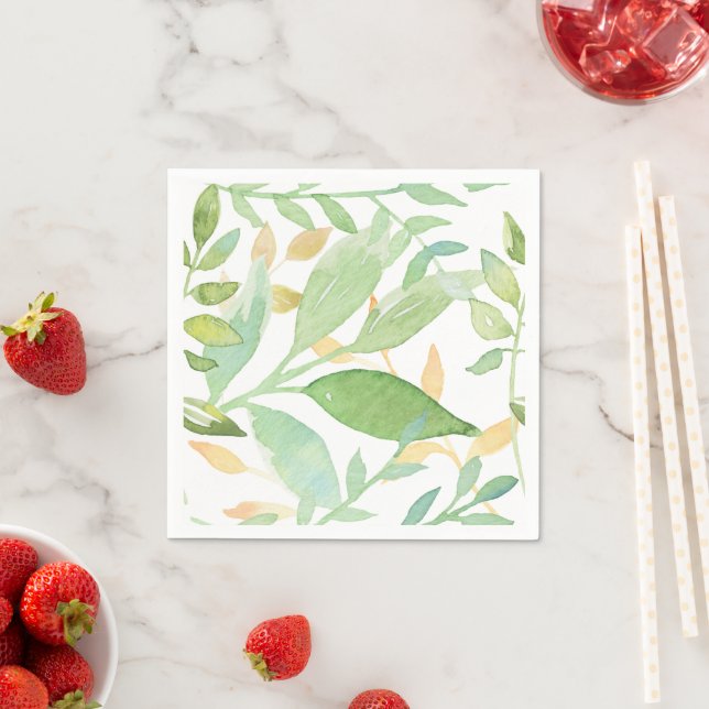 Blumengarten Wasserfarbe Papier Napkins Serviette (Beispiel)