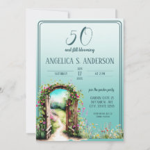 Blumengartenleuchte Aquamarin 50. Geburtstag