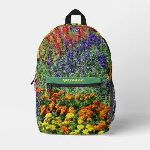 Blumengartenmalerei Personalisiert Bedruckter Rucksack