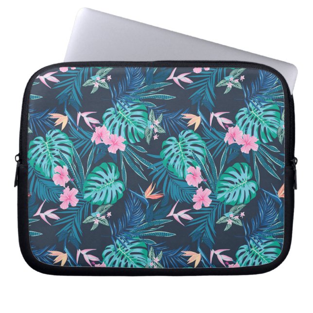 Blumengartenmuster Laptopschutzhülle (Vorderseite)