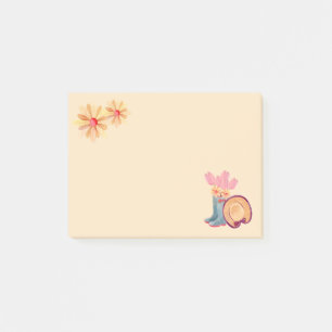 Blumengartennotizen Post-it Klebezettel