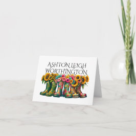 Blumengärtnerwelten Note Card Dankeskarte