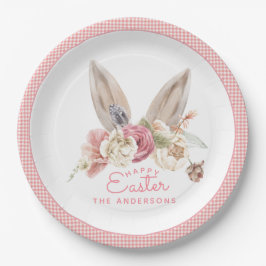 Blumengeblasene Ohren Osterpapier Teller