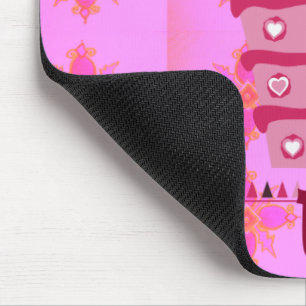 Blumengeburtstorte für Ihre/Mädchen Kunstdrucken Mousepad