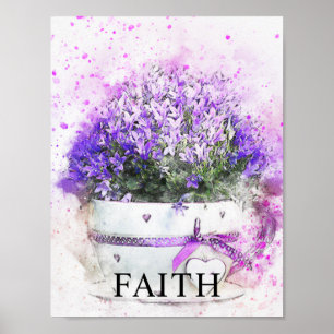 Blumengeflecht-Office-Dekoration Matte Poster