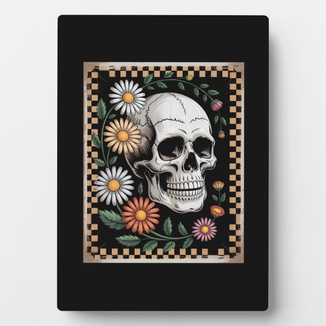 Blumengeist Herbst Boho Halloween 2 Fotoplatte (Vorderseite)