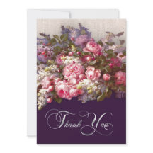 Blumengemälde Vielen Dank für Ihre Hochzeitkarte
