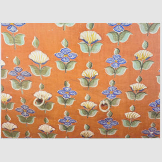Blumengemalte indische Wandkunst Seidenpapier