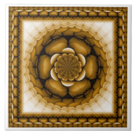 Blumengeometrische Ornamente Fliese