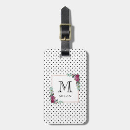 Blumengepäckumbau des personalisierten Watercolor Gepäckanhänger