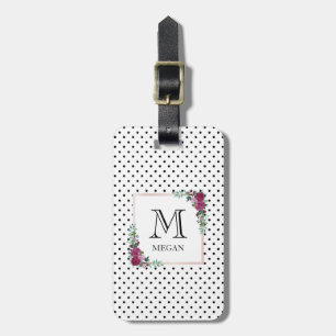 Blumengepäckumbau des personalisierten Watercolor Gepäckanhänger
