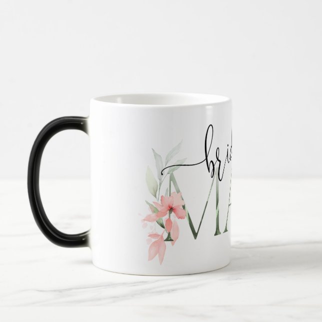 Blumengeschenk Brautparty Bridesmaid Verwandlungstasse (Links)