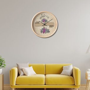 Blumengeschenk Vintag Uhr